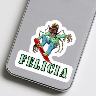 Sticker Felicia Snowboarder Notebook Sticker Felicia Snowboarder Gift package Image