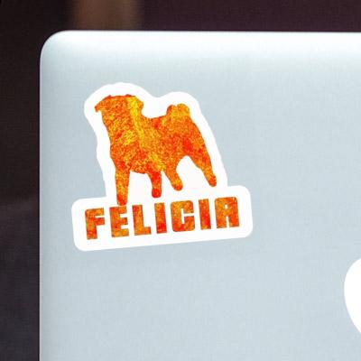 Aufkleber Mops Felicia Notebook Image