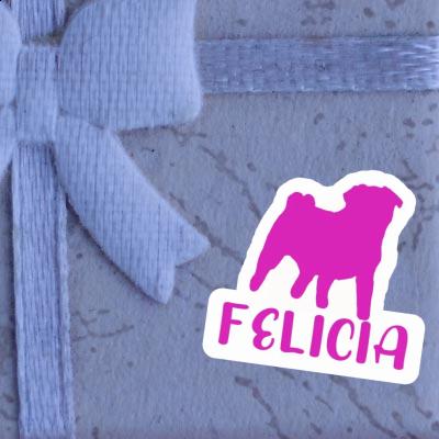 Sticker Felicia Pug Notebook Sticker Felicia Pug Gift package Image
