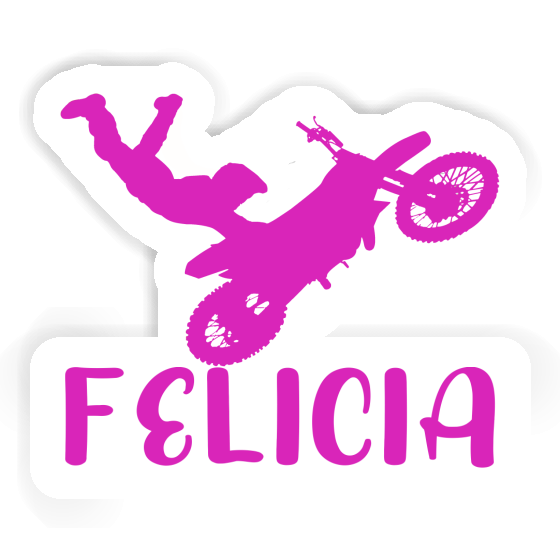 Autocollant Felicia Motocrossiste Notebook Image