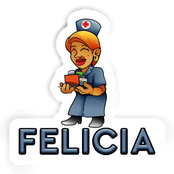 Autocollant Infirmière Felicia Notebook Autocollant Infirmière Felicia Gift package Image