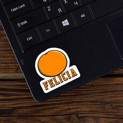 Sticker Orange Felicia Laptop Image