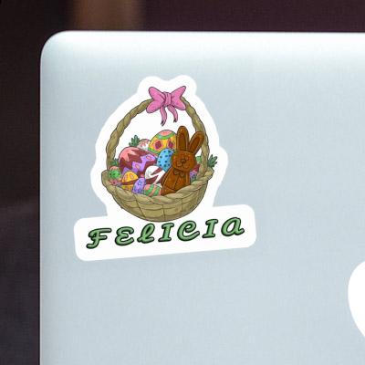 Felicia Sticker Easter basket Notebook Image