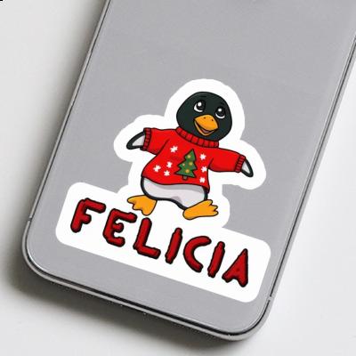 Autocollant Felicia Pingouin de Noël Autocollant Felicia Pingouin de Noël Image