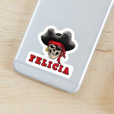 Sticker Felicia Piratenschädel Notebook Sticker Felicia Piratenschädel Gift package Image