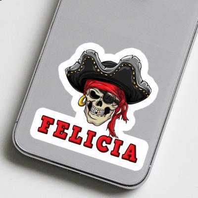 Sticker Felicia Piratenschädel Notebook Sticker Felicia Piratenschädel Gift package Image