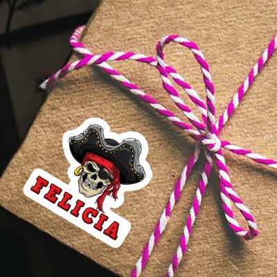 Autocollant Felicia Crâne de pirate Notebook Autocollant Felicia Crâne de pirate Gift package Image
