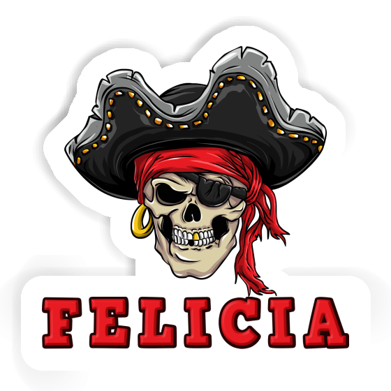 Sticker Felicia Piratenschädel Notebook Sticker Felicia Piratenschädel Gift package Image