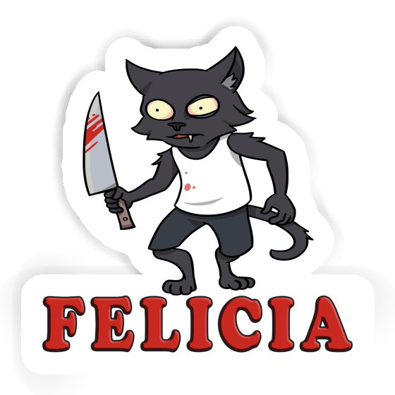 Felicia Autocollant Chat psychopathe Notebook Felicia Autocollant Chat psychopathe Gift package Image