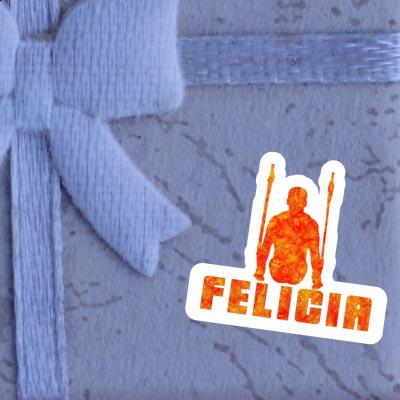 Gymnaste aux anneaux Autocollant Felicia Notebook Image