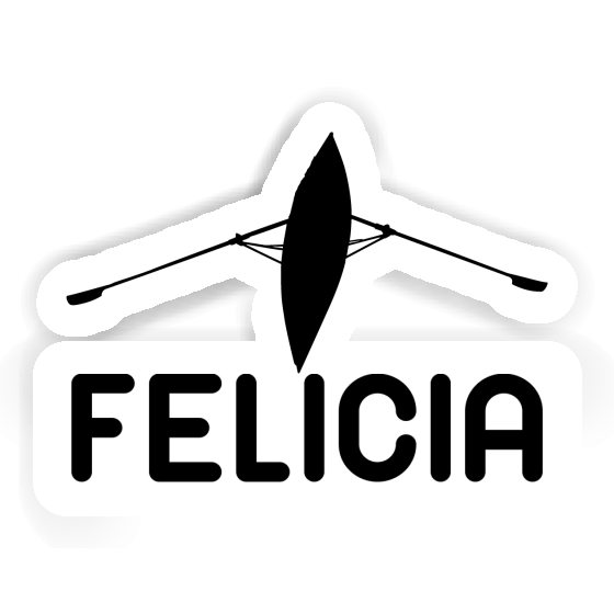 Autocollant Felicia Bateau à rames Notebook Image