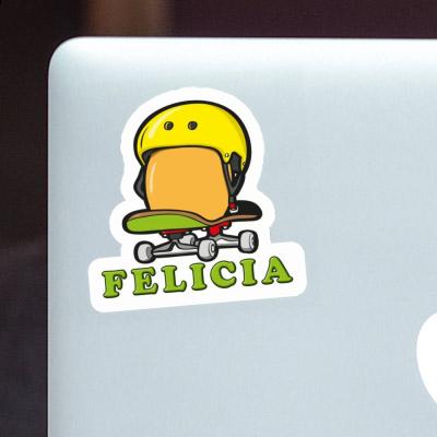 Aufkleber Skateboard-Ei Felicia Laptop Image