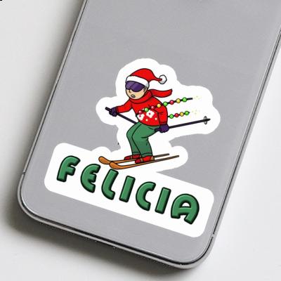 Autocollant Felicia Skieur de Noël Laptop Autocollant Felicia Skieur de Noël Laptop Image