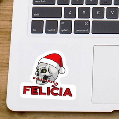 Felicia Aufkleber Weihnachtstotenkopf Laptop Image