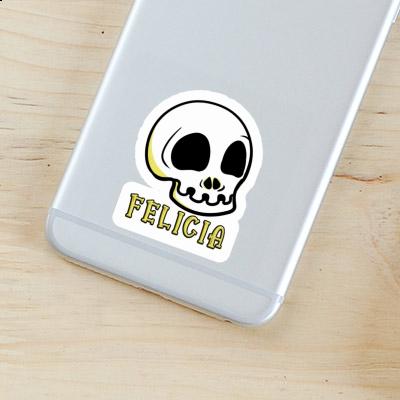 Autocollant Tête de mort Felicia Notebook Autocollant Tête de mort Felicia Gift package Image