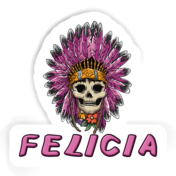 Frauen Totenkopf Sticker Felicia Notebook Frauen Totenkopf Sticker Felicia Notebook Image