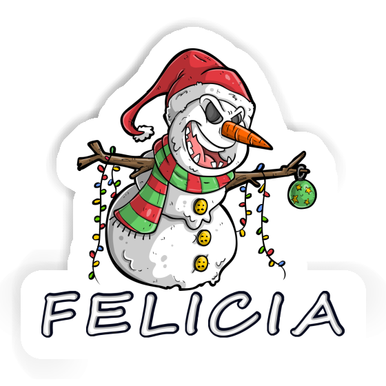 Felicia Sticker Schneemann Notebook Image