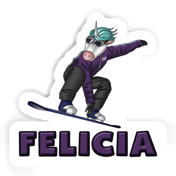Sticker Felicia Snowboarder Image