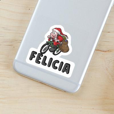 Felicia Autocollant Cycliste Notebook Image