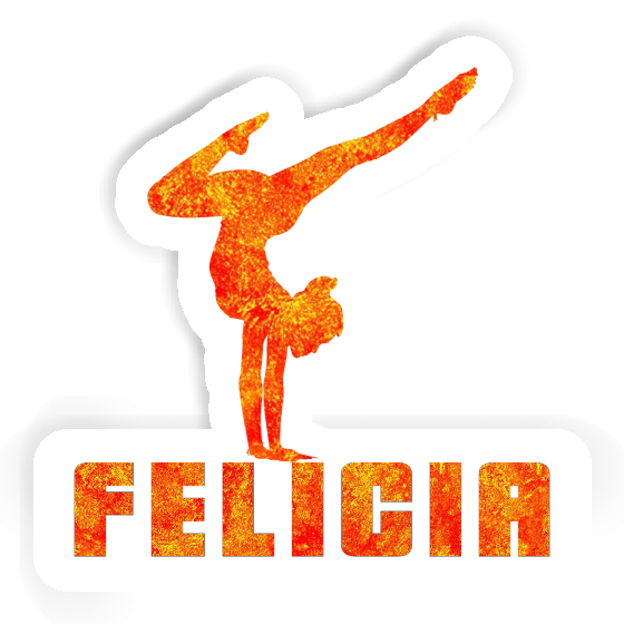 Femme de yoga Autocollant Felicia Femme de yoga Autocollant Felicia Image