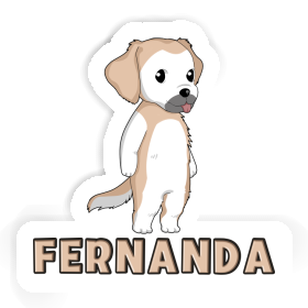 Fernanda Autocollant Golden Retriever Image