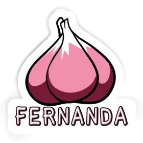 Aufkleber Knoblauch Fernanda Image