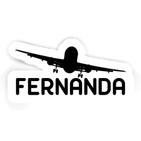 Fernanda Sticker Flugzeug Image