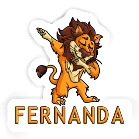 Lion Autocollant Fernanda Image