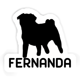 Fernanda Sticker Pug Image