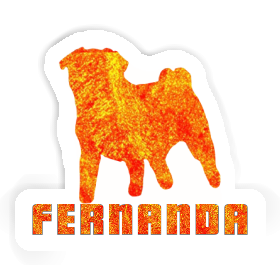 Sticker Fernanda Pug Image