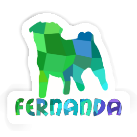 Pug Sticker Fernanda Image