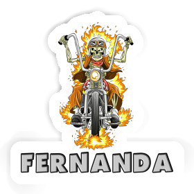 Motorradfahrer Aufkleber Fernanda Image