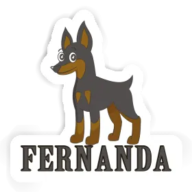 Aufkleber Pinscher Fernanda Image