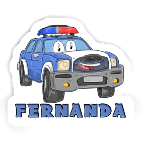 Sticker Fernanda Police Car Image