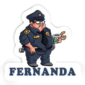 Sticker Fernanda Police Officer Image