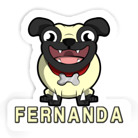 Fernanda Sticker Pug Image