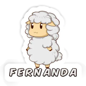 Autocollant Mouton Fernanda Image