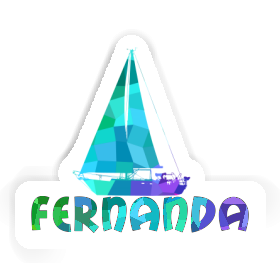 Sticker Fernanda Sailboat Image