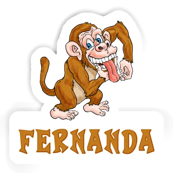 Fernanda Sticker Ape Laptop Image