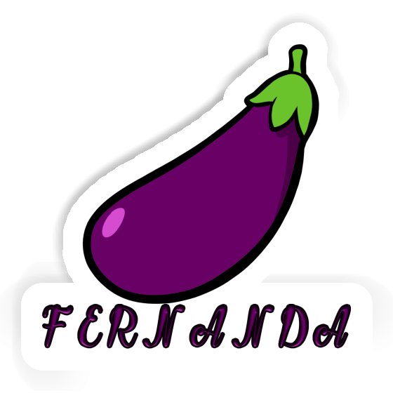 Eggplant Sticker Fernanda Laptop Image