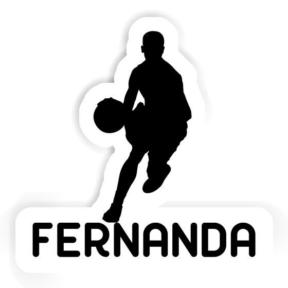 Basketball Player Sticker Fernanda Laptop Image