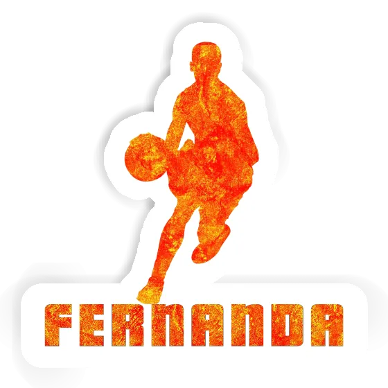 Basketball Player Sticker Fernanda Laptop Image