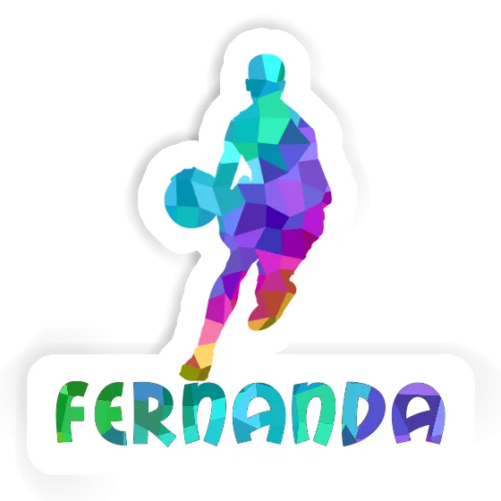 Fernanda Sticker Basketball Player Notebook Image