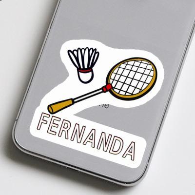 Fernanda Sticker Badminton Racket Image