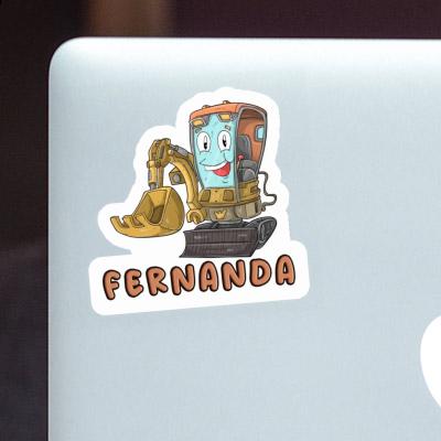 Little Excavator Sticker Fernanda Laptop Image