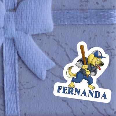 Autocollant Fernanda Baseball-Chien Image