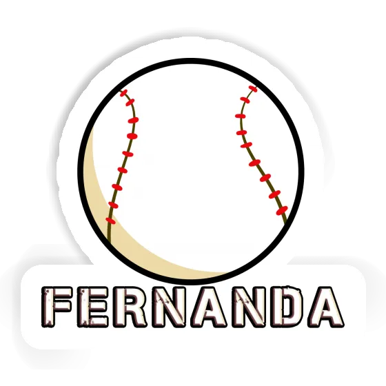 Fernanda Aufkleber Baseball Ball Image