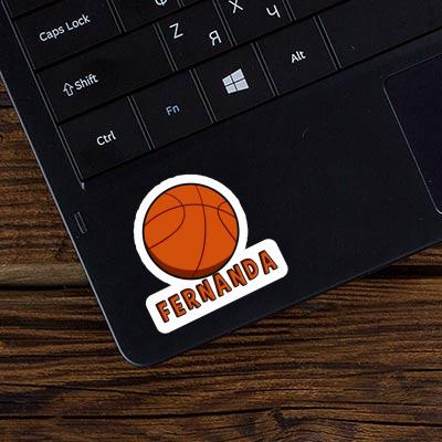 Fernanda Sticker Basketball Laptop Image