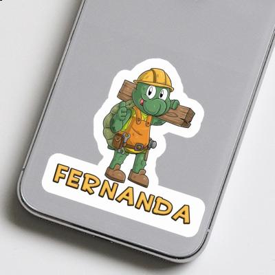 Sticker Construction worker Fernanda Laptop Image