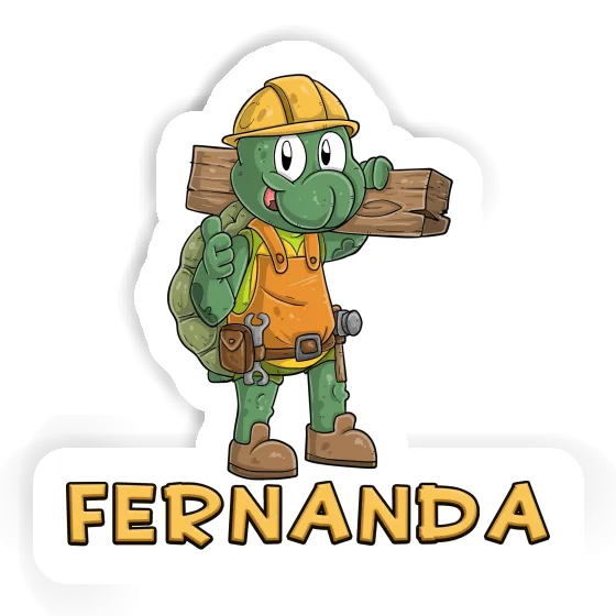 Sticker Construction worker Fernanda Gift package Image